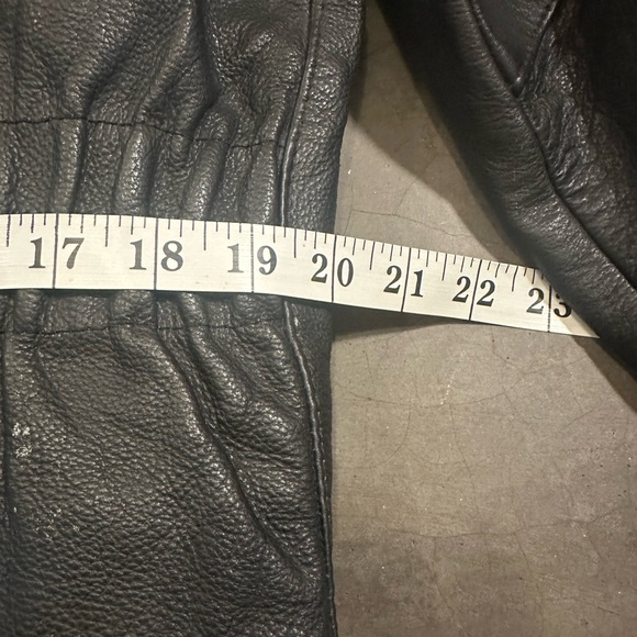 Mustang Women’s Black Leather Biker Jacket Size Med - Picture 9 of 10